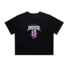 Black Coffin Crop Top