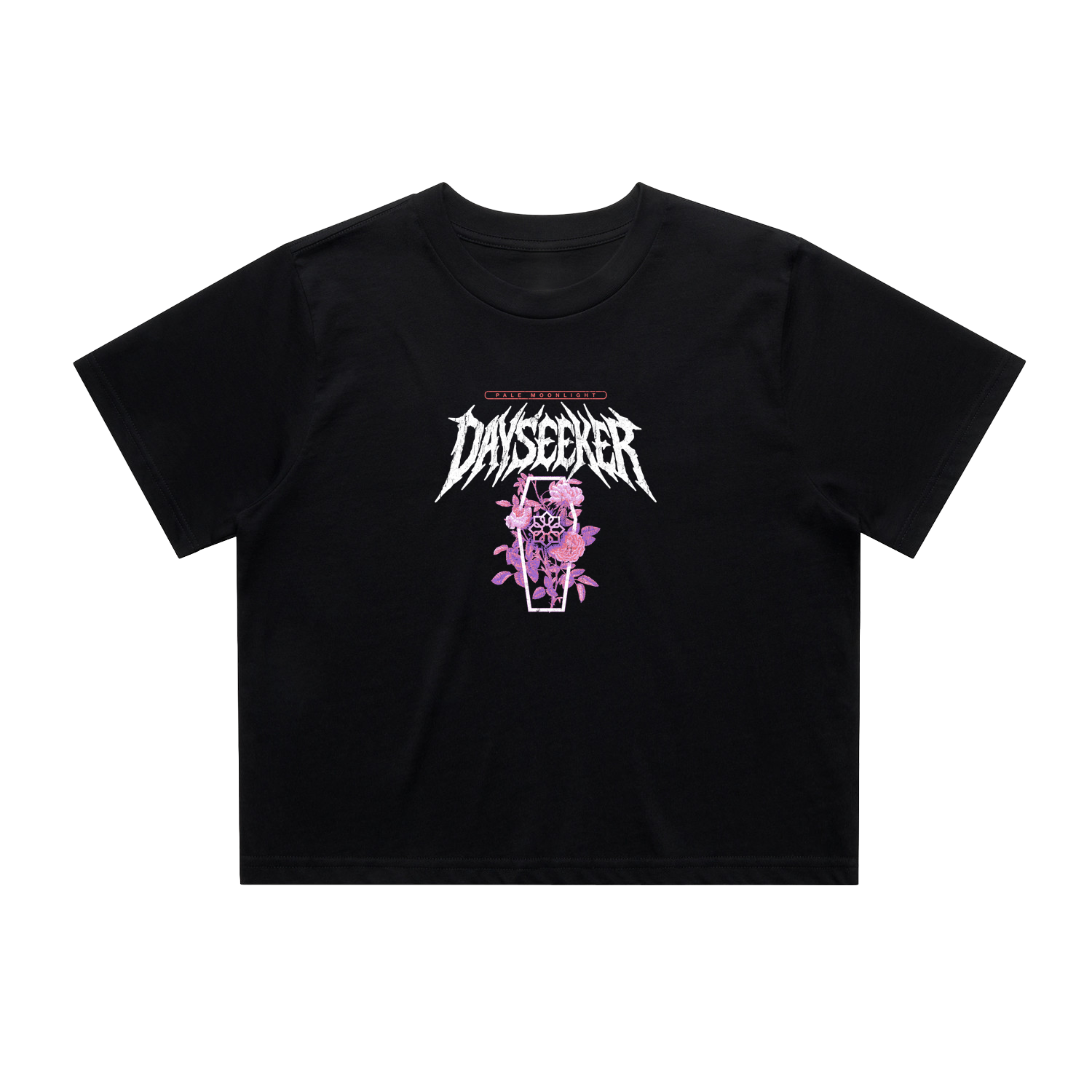 Black Coffin Crop Top