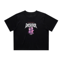 Black Coffin Crop Top