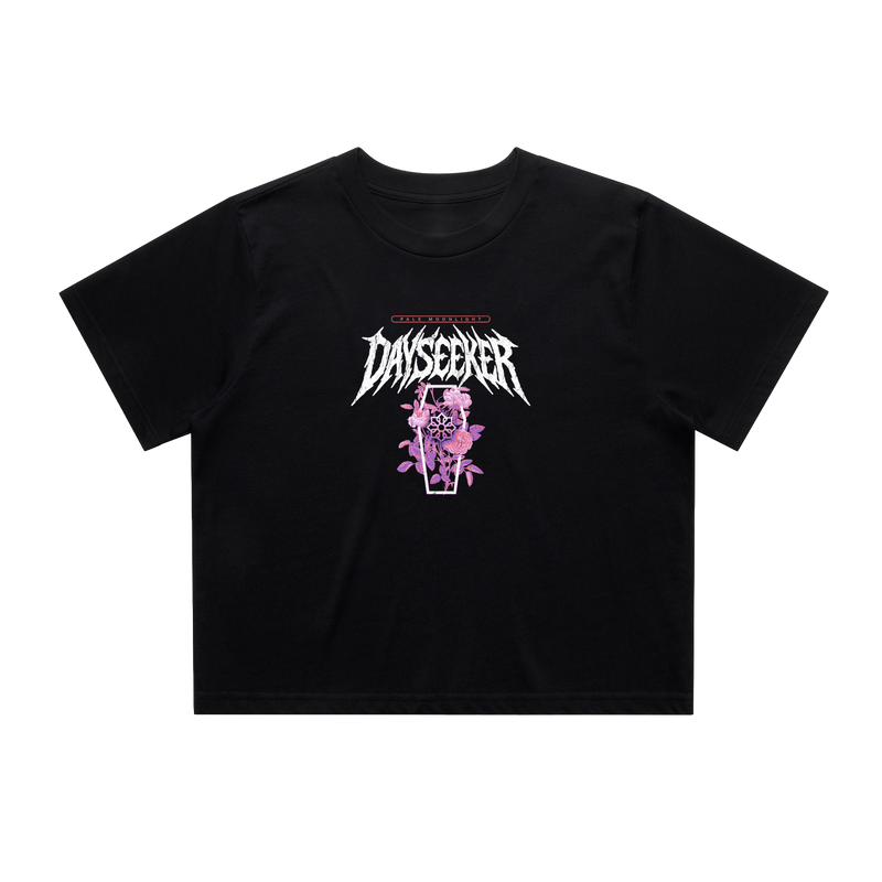 Black Coffin Crop Top