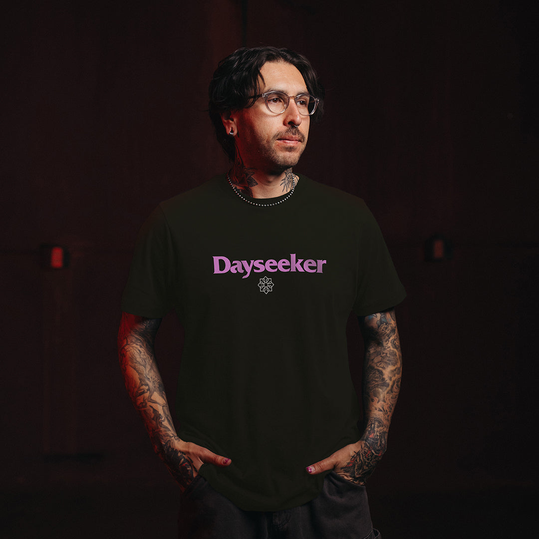 Forest Green Faded Flower Tee