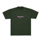 Forest Green Faded Flower Tee