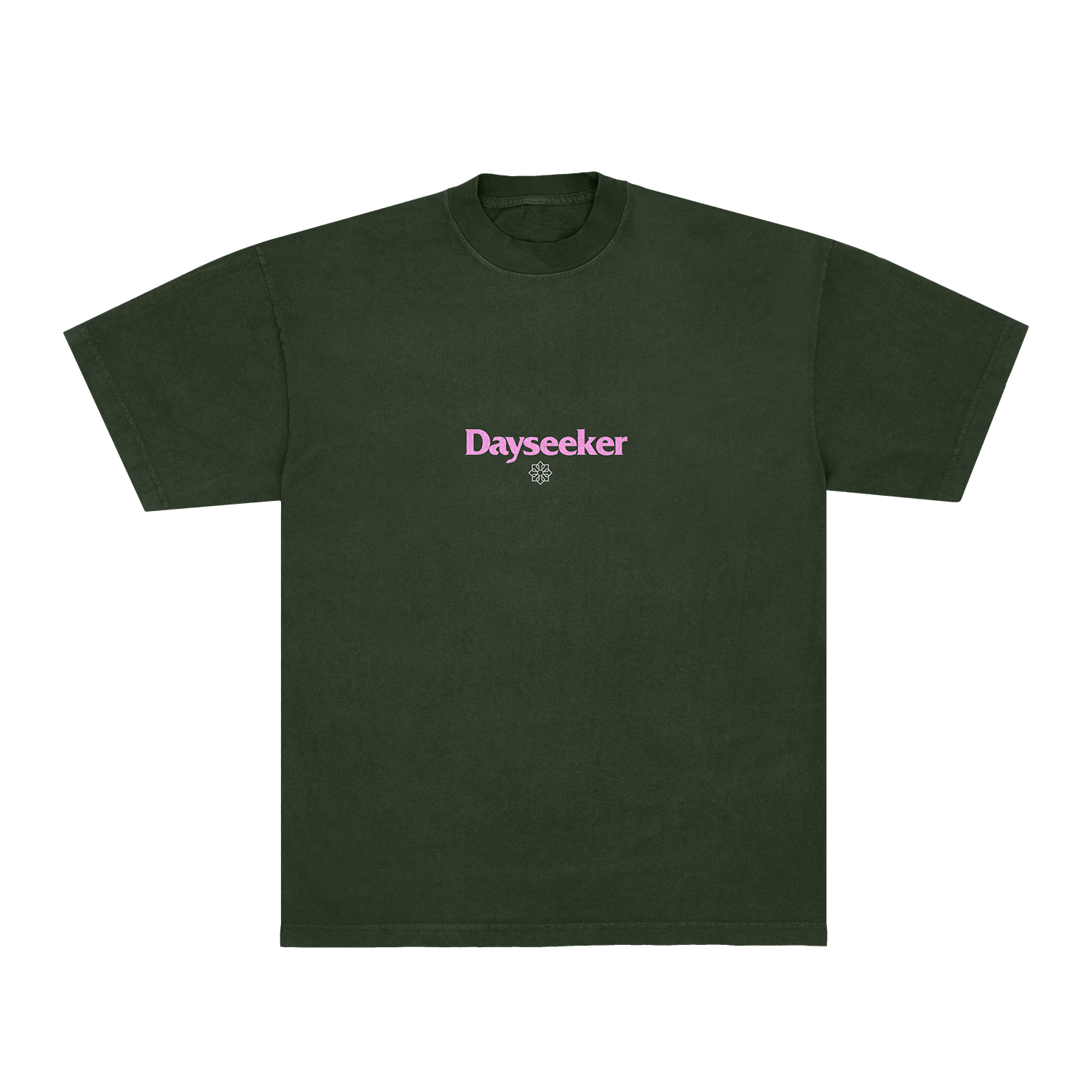 Forest Green Faded Flower Tee