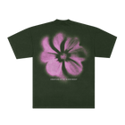 Forest Green Faded Flower Tee