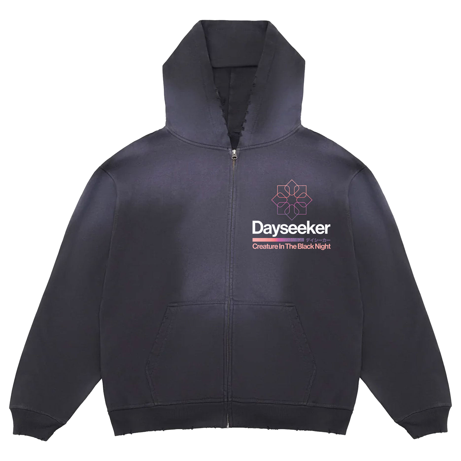 CITBN Distressed Potassium Zip-Up Hoodie