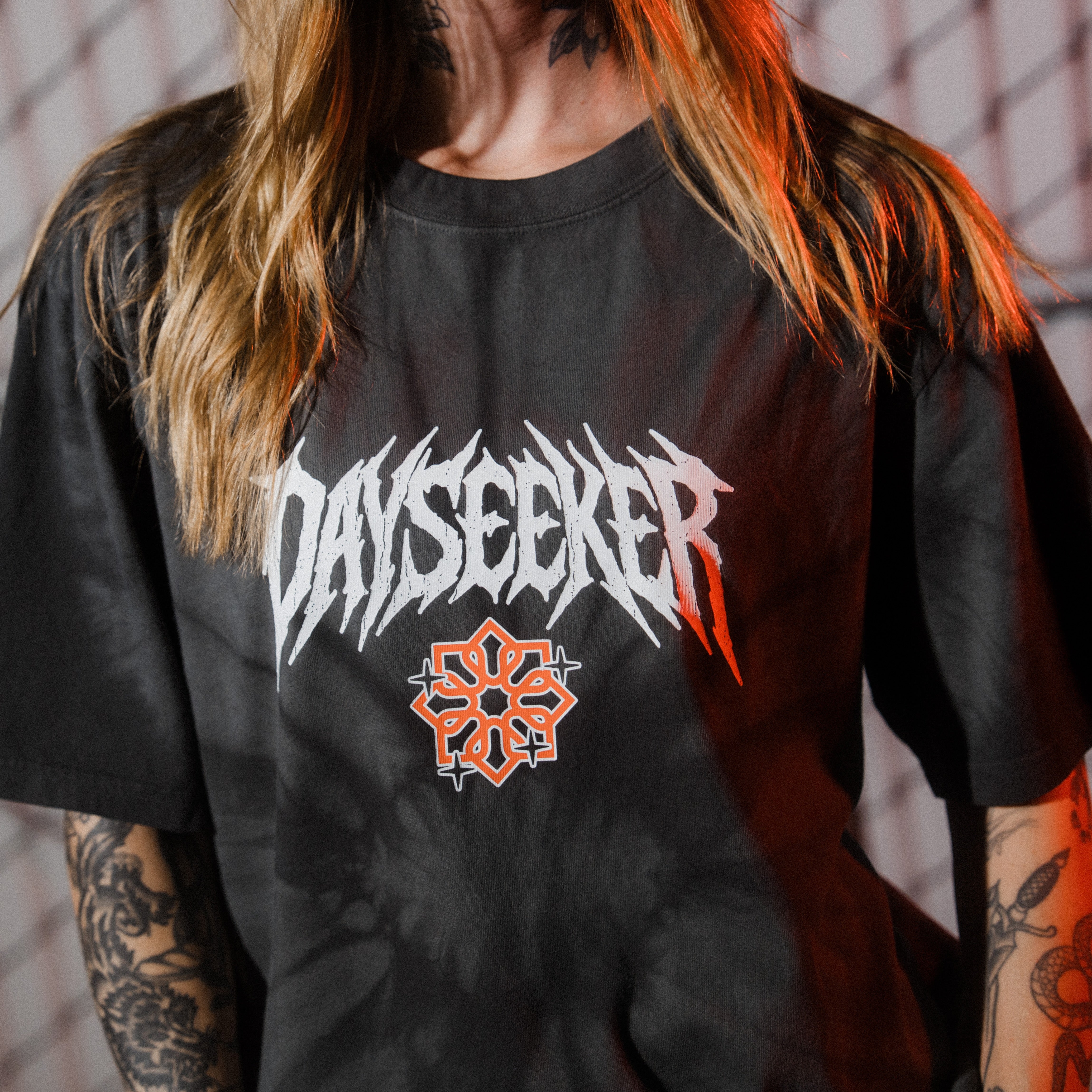 Red Moon Skull Dye Tee | Dayseeker
